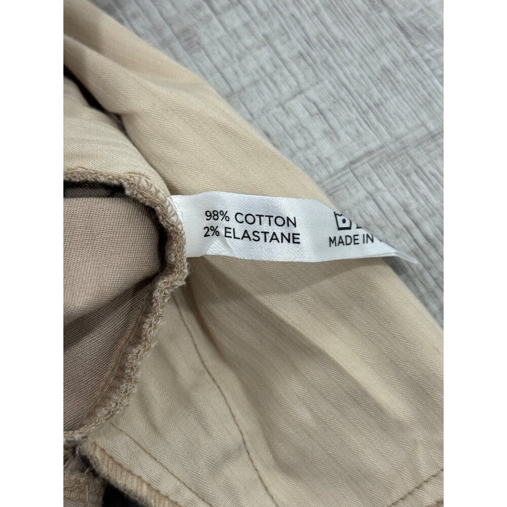 Tuckernuck Sleeveless Button-Up Callahan Dress Ruffle Hem Khaki Womens XS NEW - Picture 9 of 10